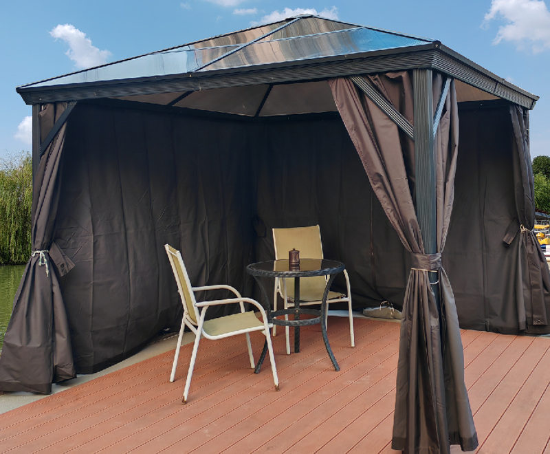 3x3m polykarbonat lysthus