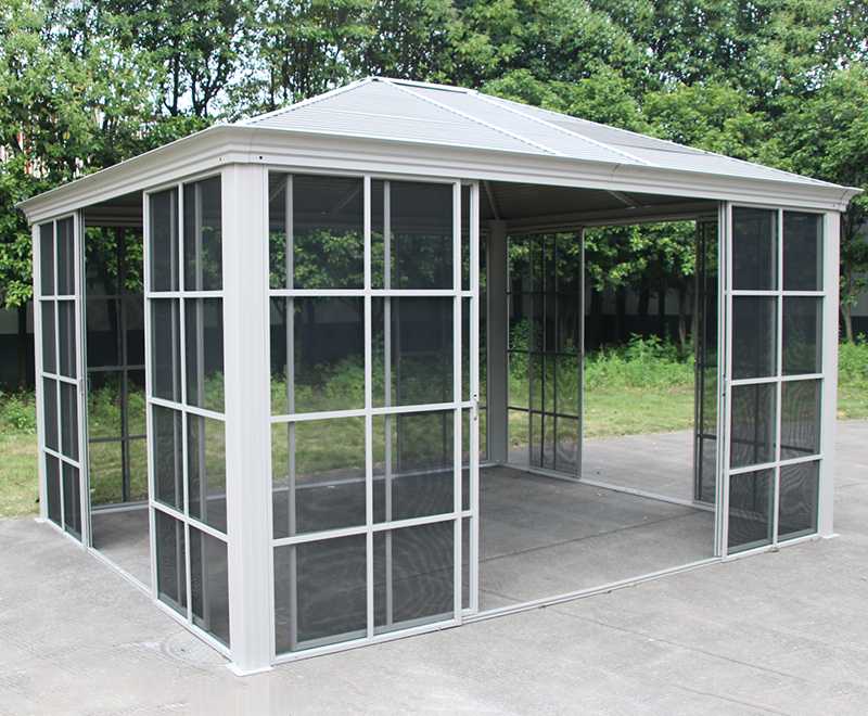 3,6x4,2m Transparent Skærm Solrum